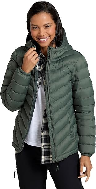 Mountain Warehouse Seasons Womens Padded Jacket - Water Resistant Coat, Puffer J