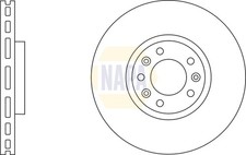 Disco freno singolo ventilato adatto a CITROEN C5 AIRCROSS THP anteriore 1.2 1.6 1.5D 2.0D