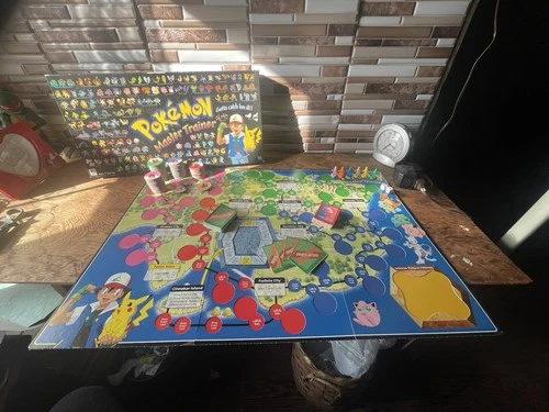 Hasbro Pokemon Master Trainer Board Game 1999 Vintage, Complete