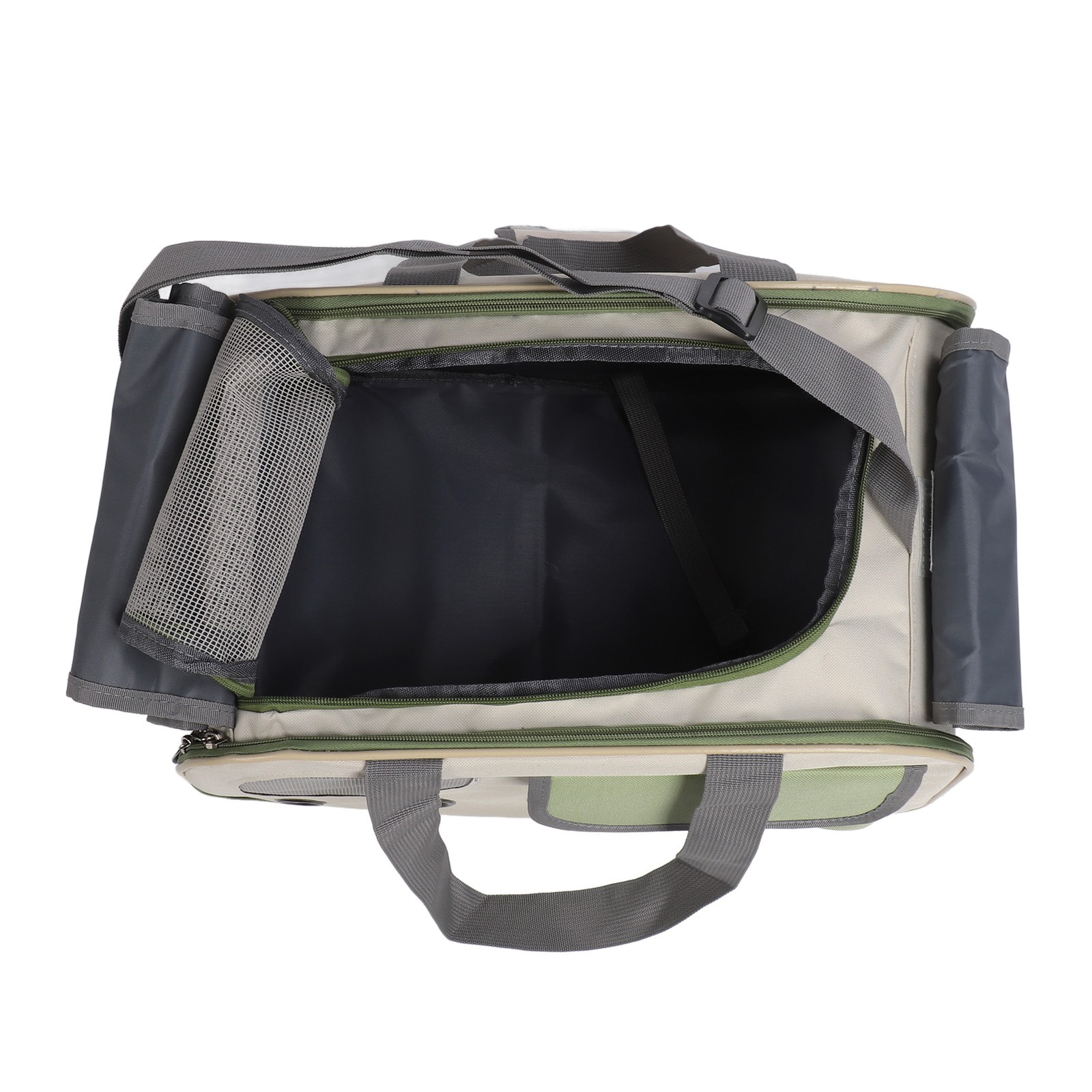 Pet Carrier Bag Breathable Foldable Oxford Cloth Steel Wire Frame Cat Travel