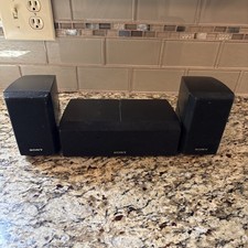 Set of Sony SS-MSP2 L and R w/ SS-CNP2 Center Speaker Bookshelf Speakers -TESTED