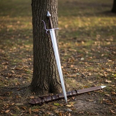 Doge Venetian Sword Handmade Full Tang Carbon Steel w/ Scabbard Collectible