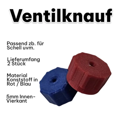 FORM-3D Eckventil Ersatz Knauf Griff Passend für Schell Bad Ventil Drehgriff 2X 5mm