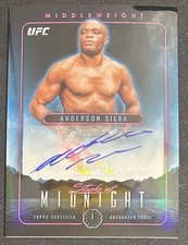2024 Topps Midnight UFC - Stroke of Midnight Autographs Anderson Silva #SMA-ANS