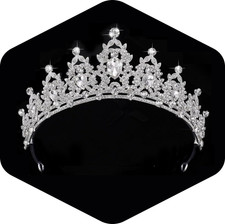 - Queen Crown and Tiaras Princess Crown for Women Crystal Headbands for Bridal,