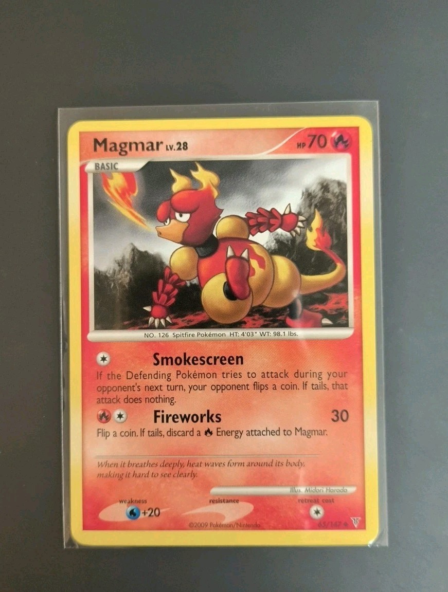 2008 Pokemon Supreme Victors Uncommon Card - Magmar 65/147 Near Mint