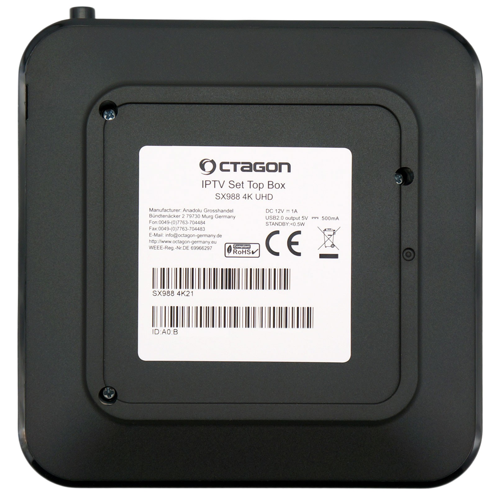 Octagon SX988 4K UHD IPTV Smart TV Box foto 5