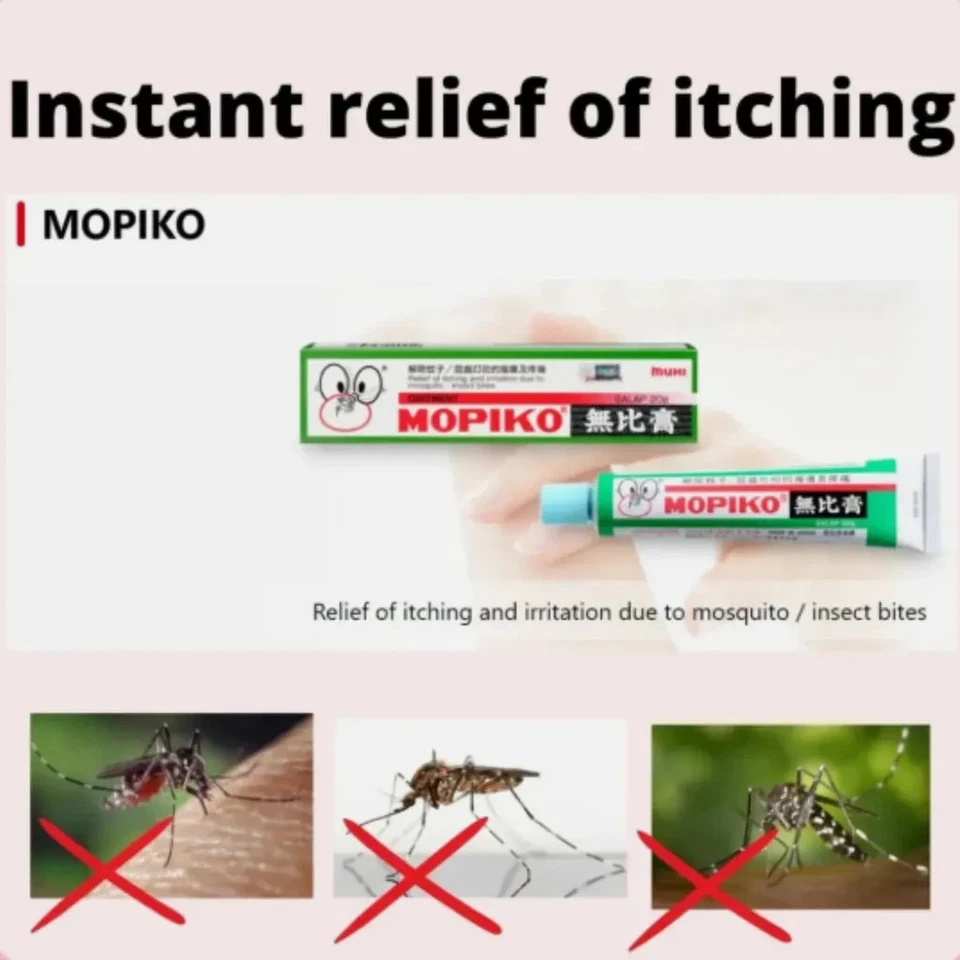 Ungüento Mopiko 20 g, alivio para picazón, picaduras de insectos y dolor muscular EXP 05/2027 - Imagen 3 de 4