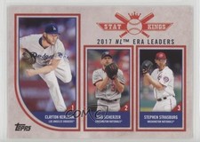 2018 Topps Big League Stat Kings Trio Stephen Strasburg Max Scherzer #319 4l3