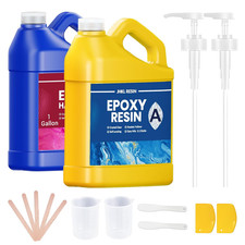 JHKL RESIN Epoxy Resin, 1Gallon Epoxy Resin Kit Casting  Coating, Crystal Clear