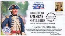 26-125,  2026, SC 6068w, Figures of the American Revolution, FDC, Pictorial, Ame