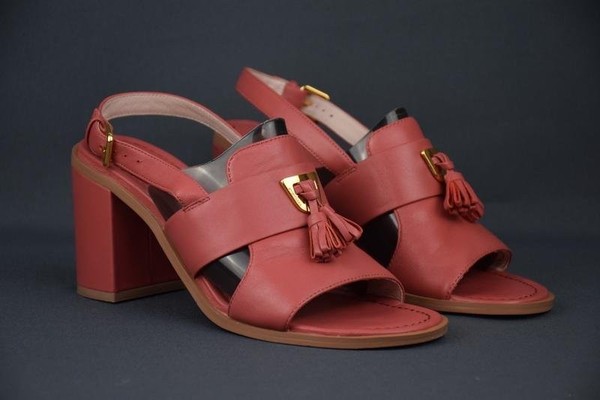 Women Coccinelle Heels Pink Leather 40