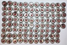 Lot of 93 Vintage 7 Up SILVER Cork Lined Bottle Caps Soda Pop