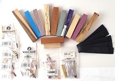 NEW Pen Turning Lot 12 Wood Blanks Exotic, Resin, Laminated 8 Woodcraft Kits