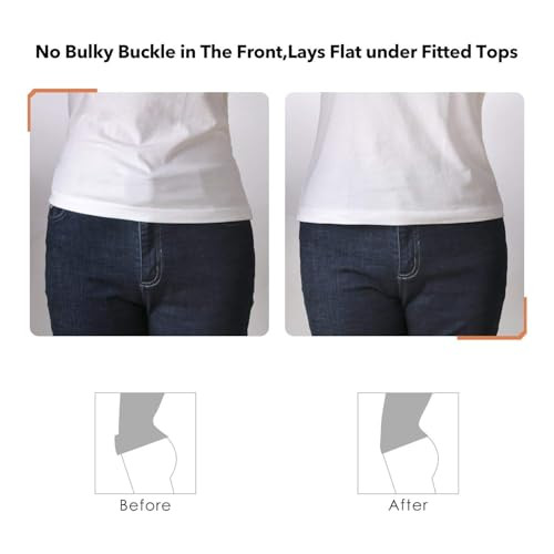 Crop Top Tuck Waist Band Adjustable Band Tucking Fit Size: 24"- 50" Black3 - Bild 4 von 6