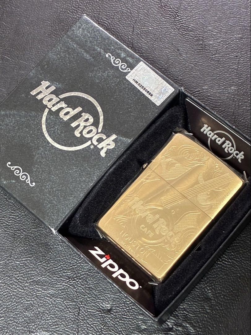 Zippo Hard Rock Cafe Houston Gold (2019) Lighter | eBay