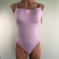 Victoria's Secret Lightly Padded Teddy Snap On Wireless Bodysuit Lavender XL NWT