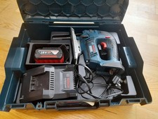 Bosch Professional GST 18V-LI B mit Koffer, Inlay, Ladeger&auml;t und Akku.