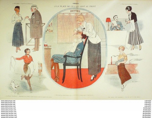 La Baionnette 1915 # 021 (Les Remplacantes) Touraine Gastyne Barcet Foy - Picture 4 of 5