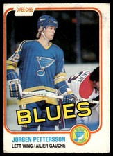 1981-82 O-Pee-Chee VTG OPC Rookie Jorgen Pettersson Rookie St. Louis Blues #296