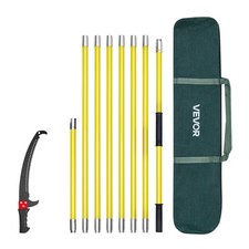 VEVOR Manual Pole Saw Extendable Pole Tree Pruner 3.84-26.25 ft 65Mn Steel Blade
