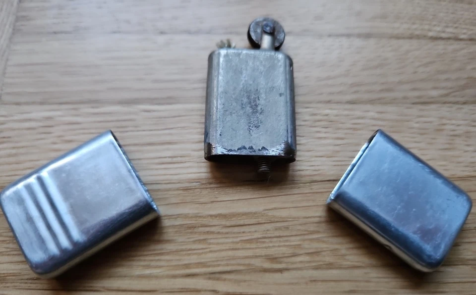 Altes DDR Benzin Feuerzeug Ostalgie Vintage Neu unbenutzt mit Zündstein Reibrad - Bild 3 von 4