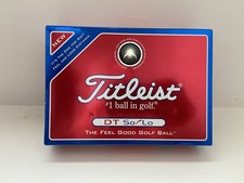 Titleist DT SoLo Golf Balls 12 Count Company Logo Brand New In Sleeves NIB