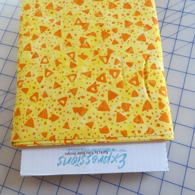 Yard, BATIK Riley Blake Elementals, Clementine, $3.99 Ships ANY Amount Of Fabric