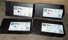 Genuine HP 950XL Black 951 Cyan Magenta Yellow Ink Cartridges 4-Pack