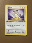 Pokémon TCG Meowth 1st Edition Jungle Set 56/64 WOTC Vintage LP