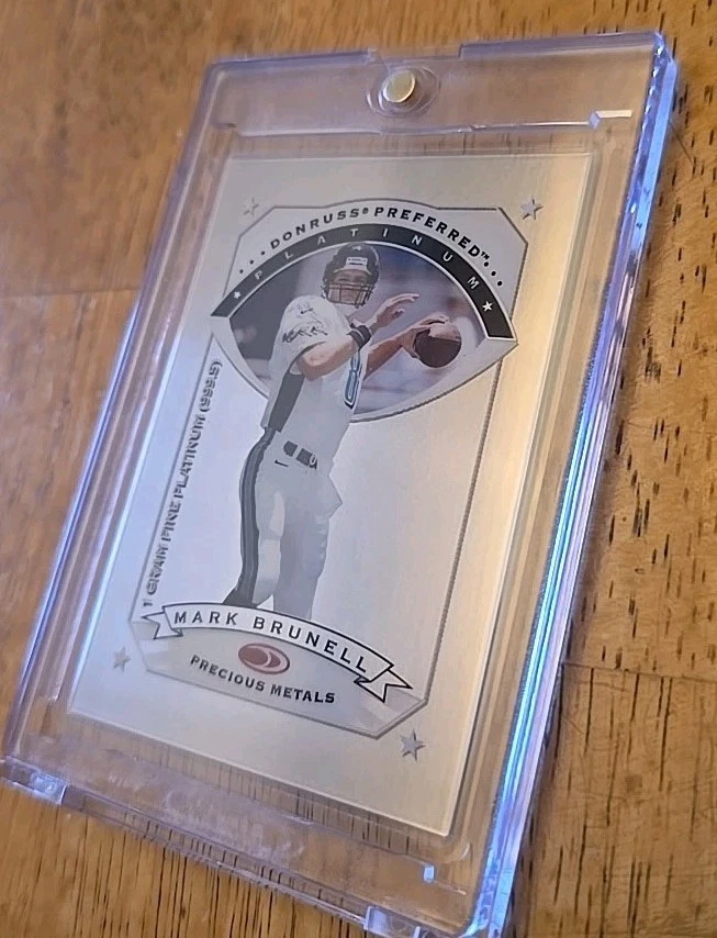 🔥1997 Donruss Preferred Mark Brunell Platino Metales Preciosos #11 SSP Jaguars🔥 Foto 2 de 4
