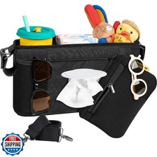 Parent Console Fits for Wonderfold W2andX2, Wagon Stroller Organizer with 2 I