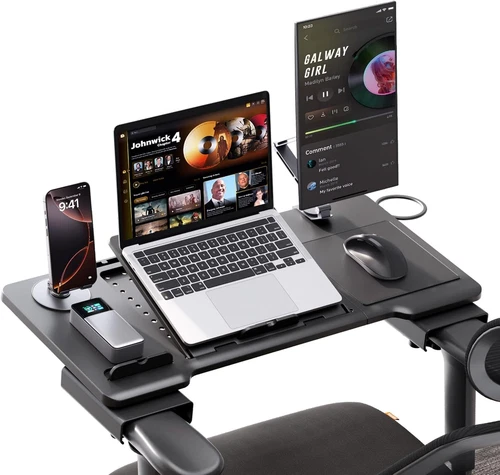 Newtral Home Office Laptop Desk, Adjustable Portable Standard, Black 
