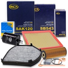 SCT INSPEKTIONSPAKET FILTERSATZ SET B FÜR MERCEDES BENZ SLK R170 200 230 +Kompr. SCT INSPEKTIONSPAKET FILTERSATZ SET B FÜR MERCEDES BENZ SLK R170 200 230 +Kompr.