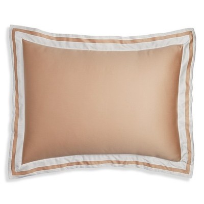 Matouk Alessandra Standard 21'' x 27'' Sham Ambrosia/Bone Striped 600-Thread Count