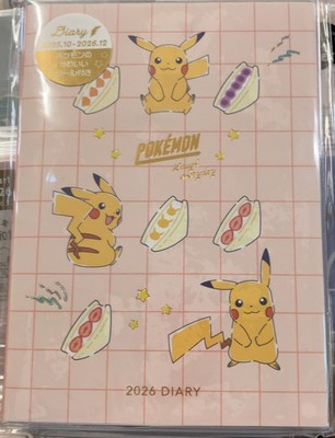 Pokemon 2026 Schedule Book B6 Monthly Planner Pikachu Fruit Sandwich Pokémon New