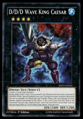 D/D/D Wave King Caesar Structure Deck: Pendulum Domination SDPD-EN043 Yugioh LP
