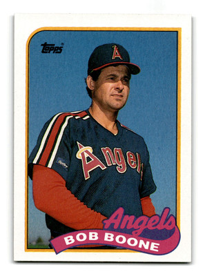 Bob Boone 1989 Topps #243 California Angels Centered Mint to Gem