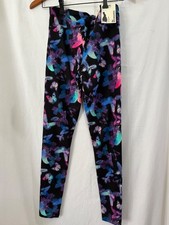 No Boundaries Women Junior Ankle Sueded leggings Black Butterfly Many sizes