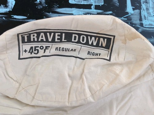 REI Travel Down Down 600 Fill 45°F Sleeping Bag Regular 56"x80" RH Zipper 2005 - Picture 13 of 13