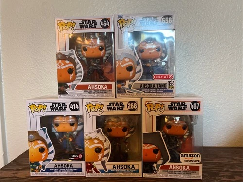 Funko Pop! Vinyl Star Wars: Ahsoka Tano Lot Of 5
