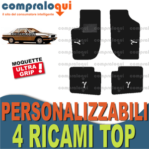 TAPPETI PER LANCIA THESIS TAPPETINI AUTO SU MISURA IN MOQUETTE 4 RICAMI TOP