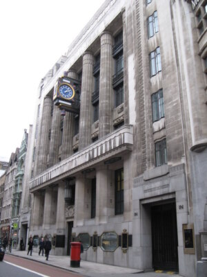 Foto 6x4 Peterborough House, Fleet Street, EC4 London zeigt den Standort um 2009