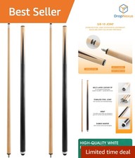 Versatile Pool Cue Sticks 58-inch with Rubber...