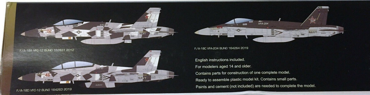 Kinetic F/A-18A/C/D Aggressor　1/48 Kinetic 1/48 Boeing F/A-18A/C/D Aggressor VFC-12 & VFA-204