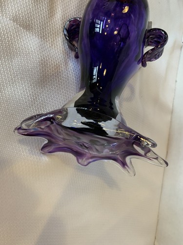 Large Hand Blown Glass Fish Figurines Tropical Glass Fish Decor 10" long 6" H - Picture 12 of 19