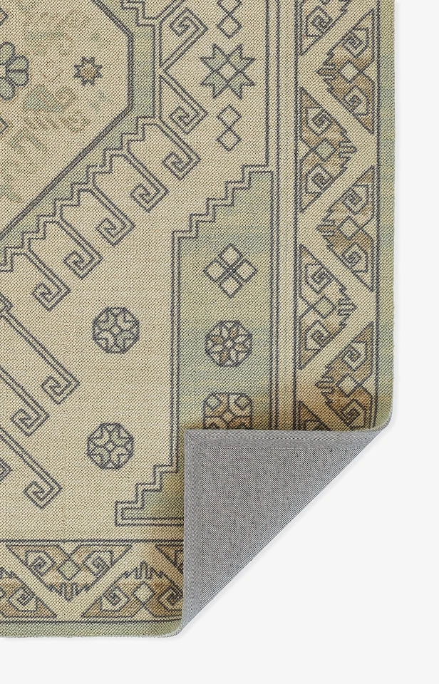 Momeni Anatolia 羊毛和尼龙小地毯,鼠尾草,7 英尺 9 英寸 X 9 英尺 10 — 第 3/4 张图片