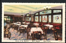 ST. LOUIS, MO * HOTEL MAYFAIR ~ A CORNER of the HOFBRAU * UNPOSTED  LINEN c 1940