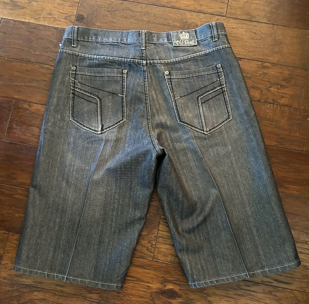 Old Skool Men's Sz 40 Denim Shorts Baggy Skater Retro Jorts