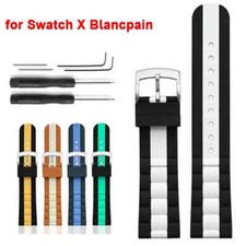 High Tensile Silicone Strap 22mm for Swatch X Blancpain Five Oceans for Fifty...